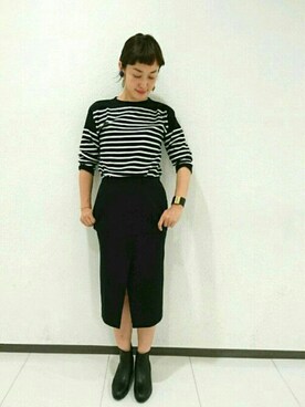 「アダムエロペ」｜「アイテム（ブーツ）」を使った、reikaさん（レディース・163cm）の夏コーディネート