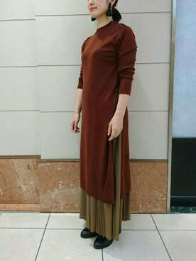 「アダムエロペ」｜「アイテム（ブーツ）」を使った、reikaさん（レディース・163cm）の秋コーディネート