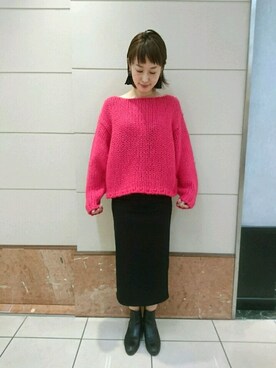 「アダムエロペ」｜「アイテム（ブーツ）」を使った、reikaさん（レディース・163cm）の秋コーディネート