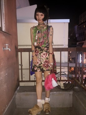 「あちゃちゅむ」｜「アイテム（チュニック）」を使った、RISA☻さん（レディース・164cm）の夏コーディネート