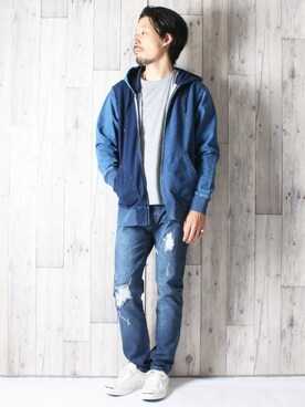 中山　直さん（メンズ・174cm）の秋コーディネート