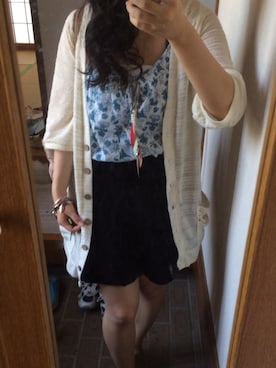 「H&Hのアイテム」を使った、mayuさん（レディース・153cm）の夏コーディネート