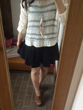 「H&Hのアイテム」を使った、mayuさん（レディース・153cm）の夏コーディネート