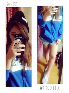 みずなさん（レディース・154cm）の秋コーディネート