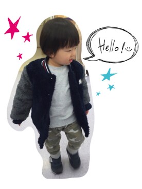 「お買い物」｜「アイテム（福袋/福箱）」を使った、yunchangさん（キッズ・80cm）の冬コーディネート