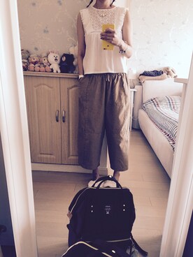 「RD（ルージュ ディアマン）のアイテム（トップス）」を使った、Haze大脚怪さん（レディース・174cm）の夏コーディネート