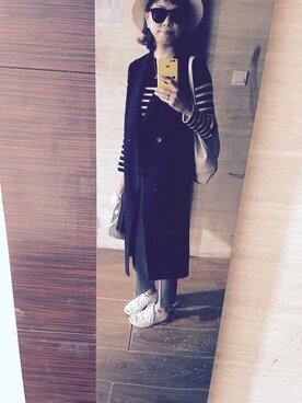 「KSUBI（スビ）のアイテム（サングラス）」を使った、Haze大脚怪さん（レディース・174cm）の秋コーディネート