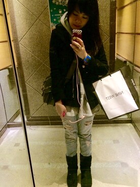 「ChristmasEve」｜Tiffany さん（レディース・165cm）の冬コーディネート