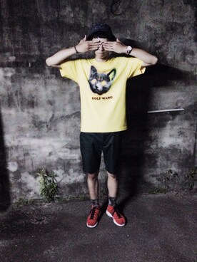 「CROOKS&CASTLES」｜Jain Saingさん（メンズ・182cm）の夏コーディネート