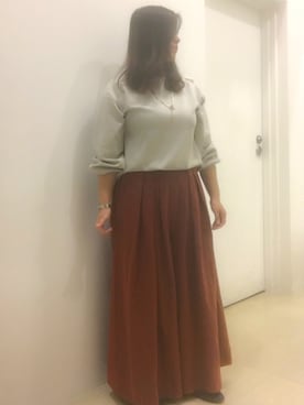 「Alphabets alphabet（アルファベッツアルファベット）のアイテム」を使った、つるちゃんさん（レディース・151cm）の秋コーディネート