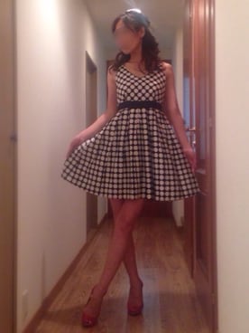 「Aラインワンピース」｜ももこさん（レディース・168cm）の春コーディネート