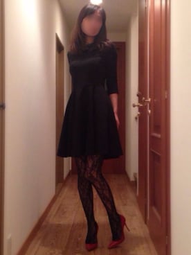 「Aラインワンピース」｜ももこさん（レディース・168cm）の冬コーディネート