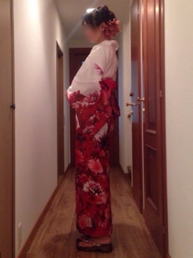 「RUBYのアイテム」を使った、ももこさん（レディース・168cm）の夏コーディネート