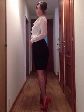 「ボウタイ」｜ももこさん（レディース・168cm）の秋コーディネート