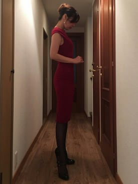 「アップヘア」｜「アイテム（その他）」を使った、ももこさん（レディース・168cm）の夏コーディネート