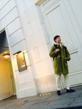 「Ralph Lauren」｜「アイテム（ダッフルコート）」を使った、Yuta kamimura さん（メンズ・165cm）の秋コーディネート