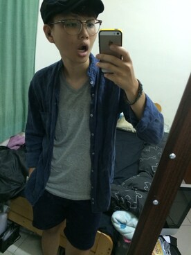 「ZARA MAN」｜「アイテム（その他アウター）」を使った、Edisonさん（レディース・170cm）の夏コーディネート