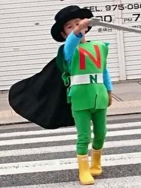 「ハロウィン」｜「アイテム（レインシューズ）」を使った、youさん（キッズ・100cm）の秋コーディネート
