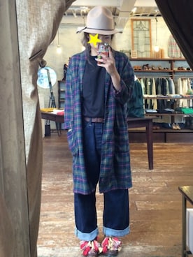 「RAGEBLUE（レイジブルー）のアイテム」を使った、ru-neiさん（レディース・156cm）の秋コーディネート