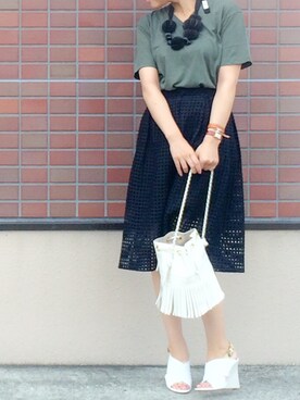 「アイテム（アクセサリー）」を使った、sceさん（レディース・166cm）の夏コーディネート