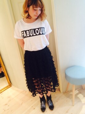 「Dolly&Molly（ドリー＆モリー）のアイテム」を使った、yuika  ;)さん（レディース・165cm）の夏コーディネート