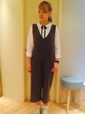 「モダン」｜「アイテム（ワンピース/ドレス）」を使った、yuika  ;)さん（レディース・165cm）の秋コーディネート