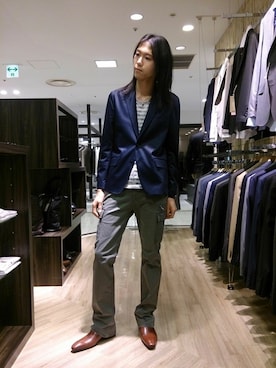 カヲルさん（メンズ・180cm）の春コーディネート