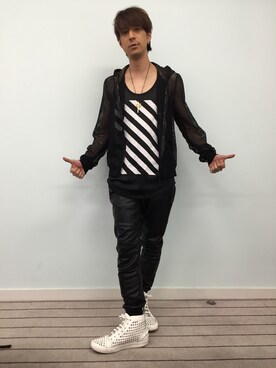 「L.H.P（エルエイチピー）のアイテム（スニーカー）」を使った、Hiroya Matsumotoさん（メンズ・174cm）の冬コーディネート
