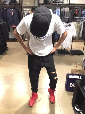 「IZZUE（イズゥー）のアイテム（帽子）」を使った、หมาตัว💋เดียวさん（メンズ・178cm）の秋コーディネート