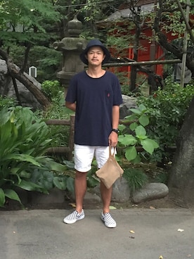 「nonnative（ノンネイティブ）のアイテム（バッグ）」を使った、daisukematsuyamaさん（メンズ・170cm）の夏コーディネート