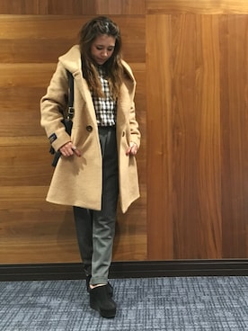 「3can4on（サンカンシオン）のアイテム（その他アウター）」を使った、h1203iさん（レディース・148cm）の秋コーディネート