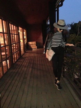 草野春香さん（レディース・172cm）の秋コーディネート