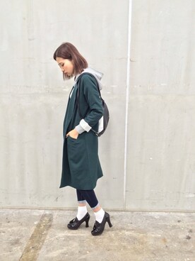 草野春香さん（レディース・172cm）の冬コーディネート