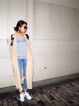 草野春香さん(レディース・172cm)の冬コーディネート