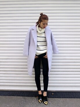 草野春香さん（レディース・170cm）の冬コーディネート