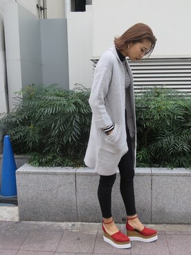 「murua」｜草野春香さん（レディース・170cm）の冬コーディネート