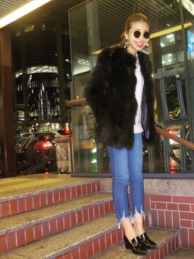 「murua」｜草野春香さん（レディース・170cm）の冬コーディネート