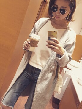 「murua」｜草野春香さん（レディース・170cm）の冬コーディネート