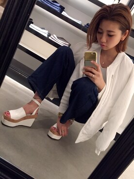 「murua」｜草野春香さん（レディース・170cm）の冬コーディネート