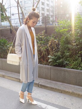 草野春香さん（レディース・170cm）の冬コーディネート