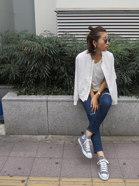 「murua」｜草野春香さん（レディース・170cm）の春コーディネート