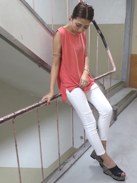 草野春香さん（レディース・170cm）の夏コーディネート