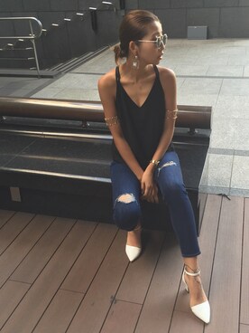 草野春香さん（レディース・170cm）の夏コーディネート