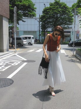 草野春香さん(レディース・170cm)の夏コーディネート