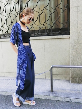 草野春香さん(レディース・170cm)の夏コーディネート