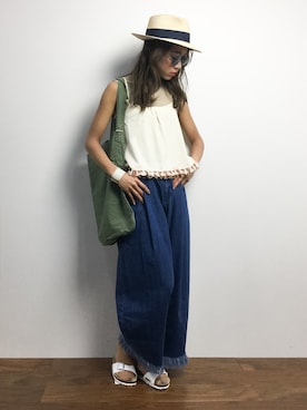「LILY BROWN（リリーブラウン）のアイテム（キャミソール）」を使った、teraさん（レディース・164cm）の春コーディネート