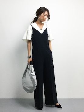 「Khaju（カージュ）のアイテム（つなぎ/オールインワン）」を使った、teraさん（レディース・164cm）の春コーディネート