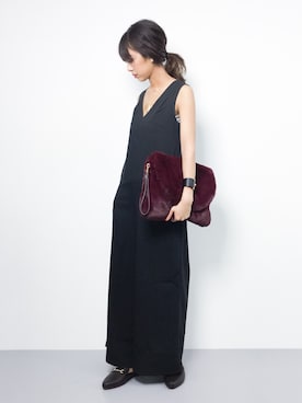 「ラフスタイル」｜「アイテム（つなぎ/オールインワン）」を使った、teraさん（レディース・164cm）の秋コーディネート