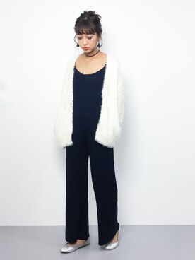 「EMODA（エモダ）のアイテム（サロペット/オーバーオール）」を使った、teraさん（レディース・164cm）の秋コーディネート