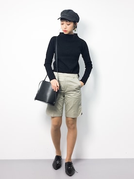 「LIMITLESS LUXURY（リミットレスラグジュアリー）のバケツ2WAY BAG◆（ショルダーバッグ）」を使った、teraさん（レディース・164cm）の秋コーディネート